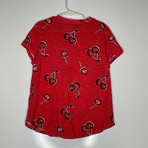 Abercrombie Kids Girls Cherry Print Top sz 9/10 - Picture 4 of 4